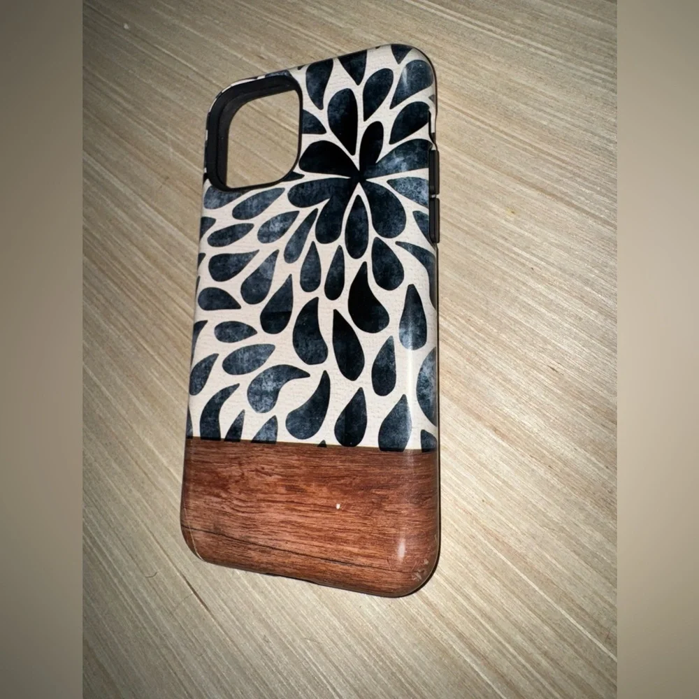 iPhone 11 Pro phone case TOUGH blue drips Matte finish